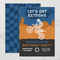Motocross Birthday Invitation | Dirt Bike Invite