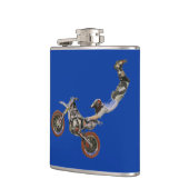 motocross blauw heupfles (Links)