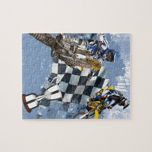 Motocross Blue Dreams Legpuzzel (Horizontaal)