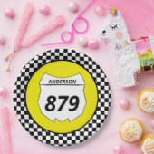 Motocross Bord Aangepast vuilnummer bijsnijden op (Feest)