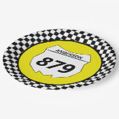 Motocross Bord Aangepast vuilnummer bijsnijden op (Gekanteld)