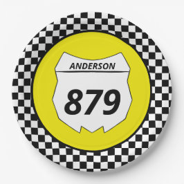 Motocross Bord Aangepast vuilnummer bijsnijden op 