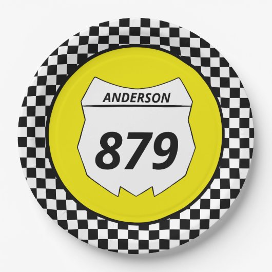 Motocross Bord Aangepast vuilnummer bijsnijden op (Voorkant)