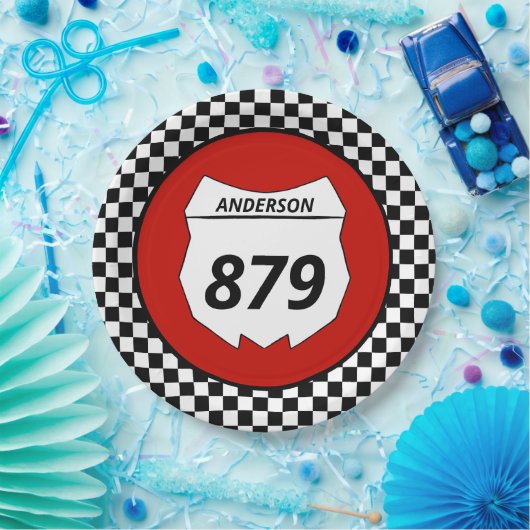 Motocross Bord Aangepast vuilnummer bijsnijden op  (Feest)