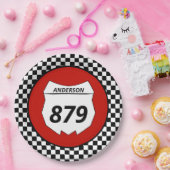 Motocross Bord Aangepast vuilnummer bijsnijden op  (Feest)