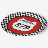 Motocross Bord Aangepast vuilnummer bijsnijden op  (Gekanteld)