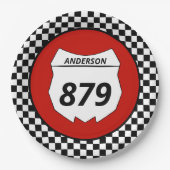 Motocross Bord Aangepast vuilnummer bijsnijden op  (Voorkant)