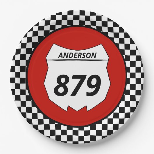 Motocross Bord Aangepast vuilnummer bijsnijden op  (Voorkant)