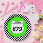 Motocross Bord Aangepast vuilnummer bijsnijden op  (Feest)