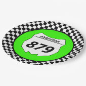 Motocross Bord Aangepast vuilnummer bijsnijden op  (Gekanteld)