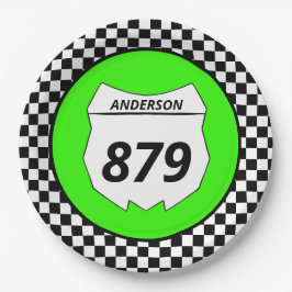 Motocross Bord Aangepast vuilnummer bijsnijden op 