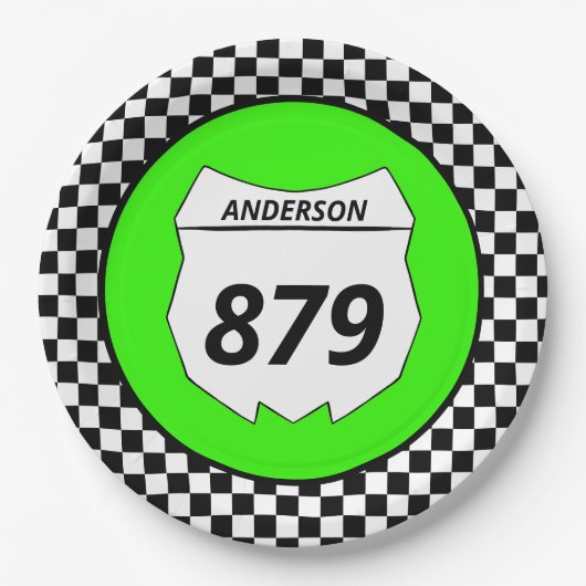 Motocross Bord Aangepast vuilnummer bijsnijden op  (Voorkant)