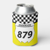 Motocross Bord Aangepast vuilnummer bijsnijden op  Blikjeskoeler (Blikje Voorkant)