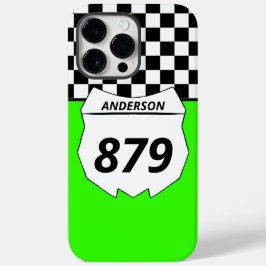 Motocross Bord Aangepast vuilnummer bijsnijden op Case-Mate iPhone 14 Pro Max Hoesje