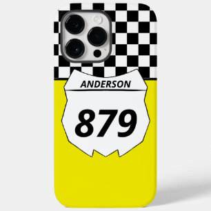 Motocross Bord Aangepast vuilnummer bijsnijden op  Case-Mate iPhone 14 Pro Max Hoesje
