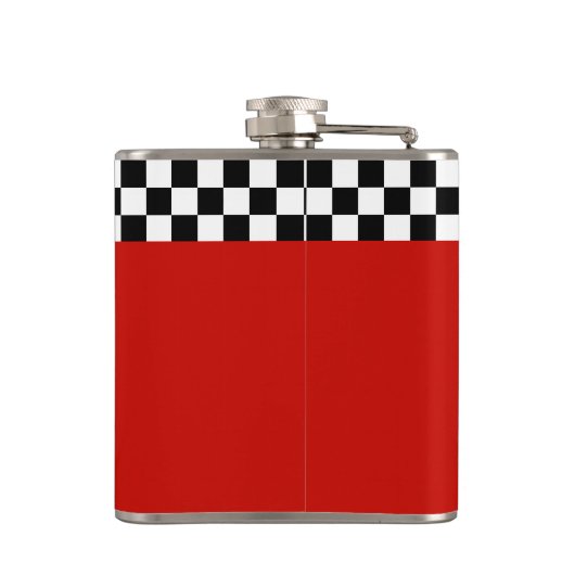 Motocross Bord Aangepast vuilnummer bijsnijden op  Heupfles (Achterkant)