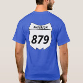 Motocross Bord van het Drijvende Aantal van de Dou T-shirt (Achterkant)
