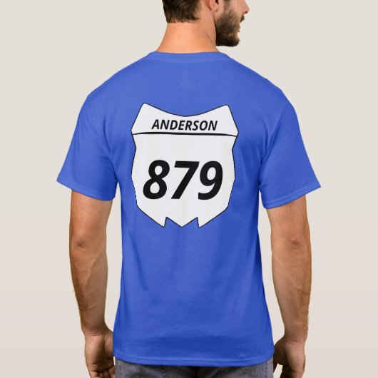 Motocross Bord van het Drijvende Aantal van de Dou T-shirt (Achterkant)