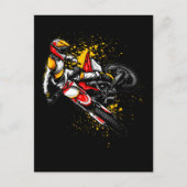 Motocross Boys Colorful Dirt Bike Rider Briefkaart (Voorkant)