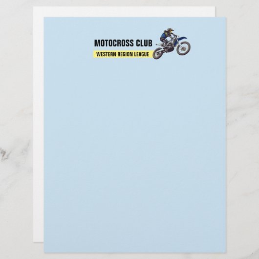 Motocross Briefhoofd (Voorkant / Achterkant)