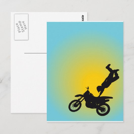 Motocross Briefkaart (Voorkant / Achterkant)