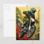 Motocross Briefkaart (Voorkant / Achterkant)