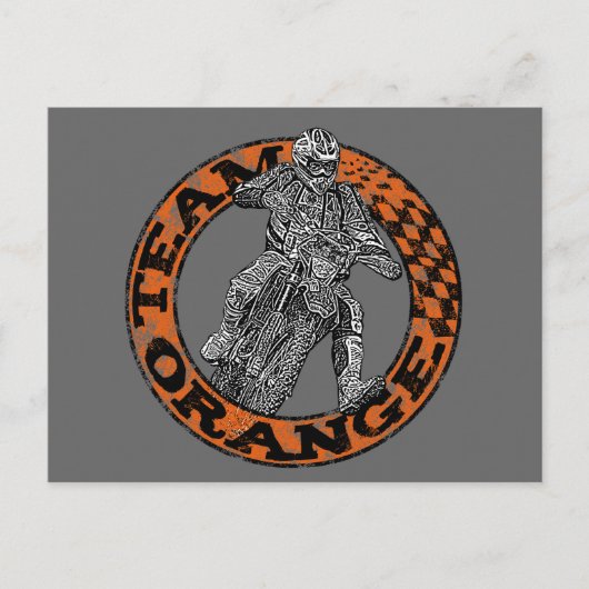 Motocross Briefkaart (Voorkant)