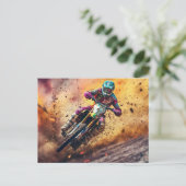Motocross Briefkaart (Staand voorkant)
