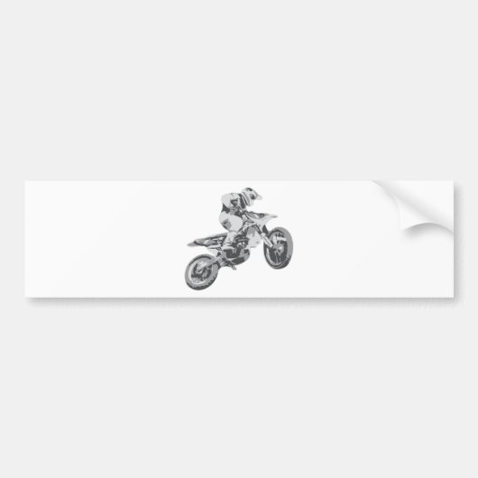 Motocross Bumpersticker (Voorkant)