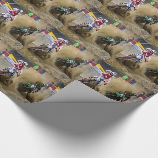 Motocross Cadeaupapier (Hoek)