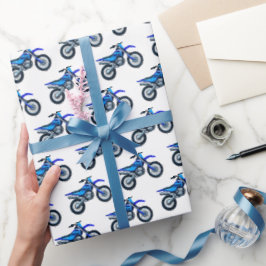 Motocross-cadeaupapier, Dirt Bike Gift Wrap Cadeaupapier