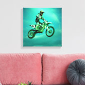 Motocross Canvas afdrukken (Insitu (Woonkamer))