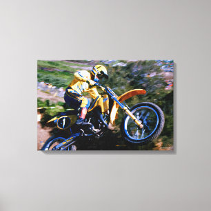 Motocross Canvas Wrap - Mark Barnett bij Saddlebac Afdruk