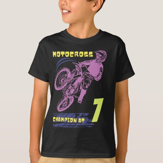 Motocross Champion in zeven "Edit Age" T-Shirt (Voorkant)