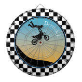 Motocross-checkboard Dartbord (Voorkant)