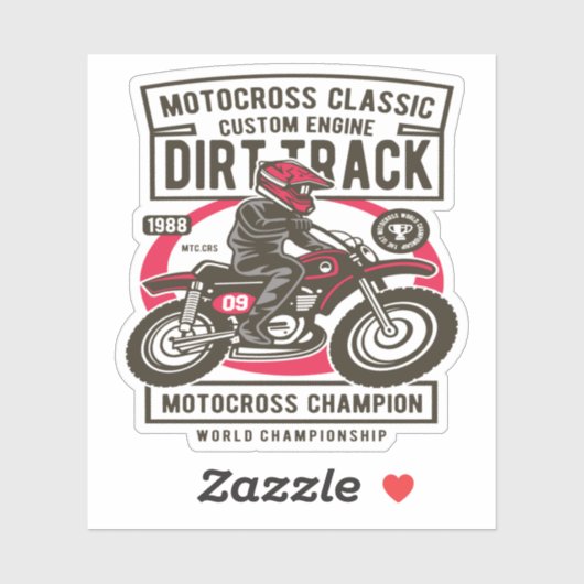 Motocross Classic Sticker (Vel)