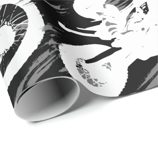 Motocross-competitieve sportmotorcycle Racing Cadeaupapier (Rol Hoek)