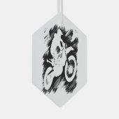 Motocross-competitieve sportmotorcycle Racing Glas Ornament (Voorkant Rechts)