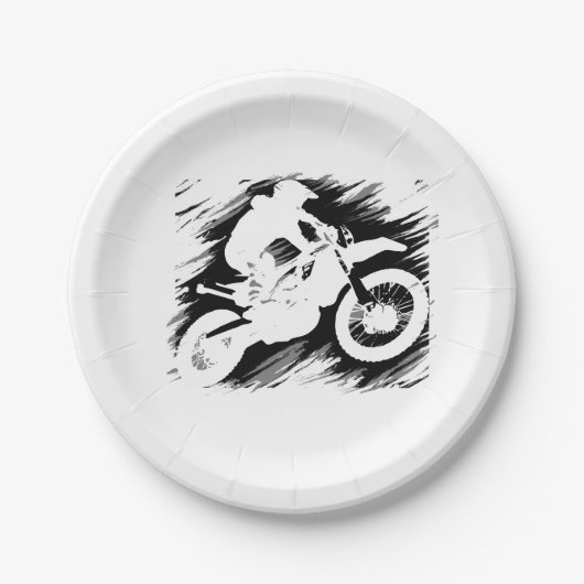 Motocross-competitieve sportmotorcycle Racing Papieren Bordje (Voorkant)