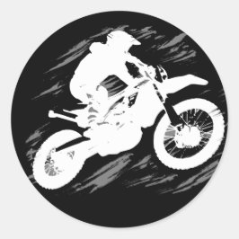 Motocross-competitieve sportmotorcycle Racing Ronde Sticker