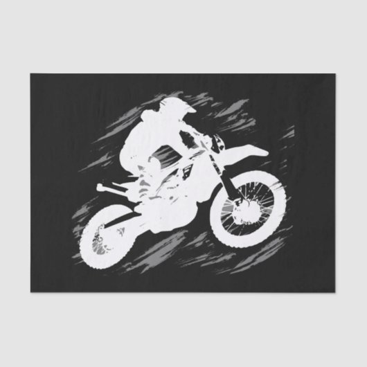 Motocross-competitieve sportmotorcycle Racing Tissuepapier (Voorkant)