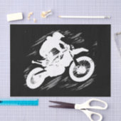 Motocross-competitieve sportmotorcycle Racing Tissuepapier (Craft)