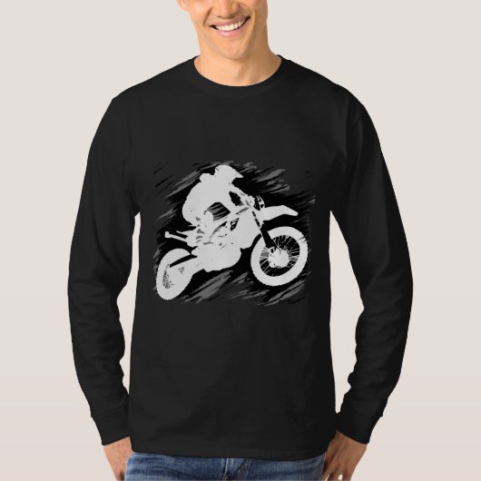 Motocross Competitive Sport Motorcycle Racing T-shirt (Voorkant)