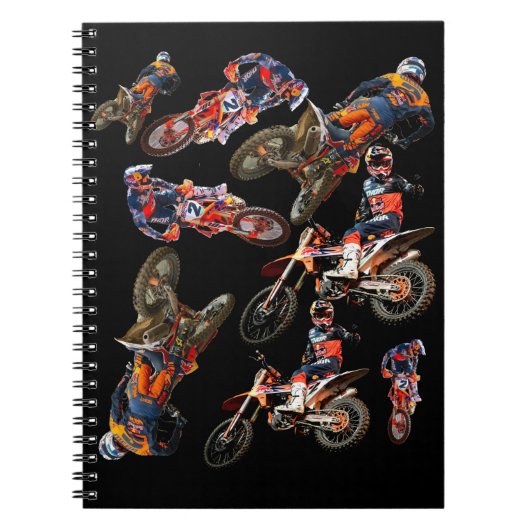 Motocross Cooper Webb Supercross print Notitieboek (Voorkant)