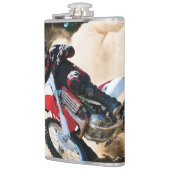 Motocross-coureur kussensloop heupfles (Links)