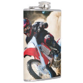 Motocross-coureur kussensloop heupfles (Rechts)