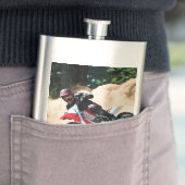 Motocross-coureur werkkussen flacon (Voorbeeld)