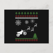Motocross Deer Bike-motorfiets Ugandees kerstcadea Briefkaart (Voorkant)