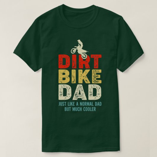 Motocross Design Dirt Bike Dad T-shirt (Design voorkant)