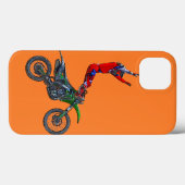 Motocross Dirt-Bike antennestunt display Case-Mate iPhone Case (Achterkant (horizontaal))
